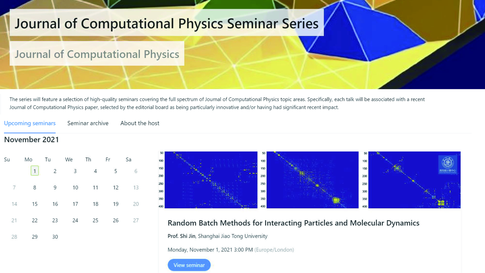 Shi Jin And Lei Li's Paper "Random Batch Methods" Has Been Selected For ...